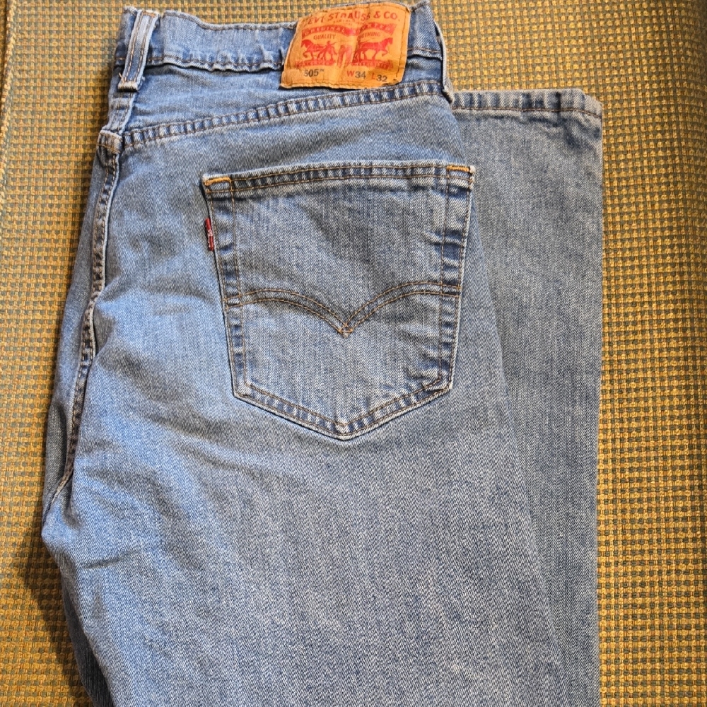 Levi's Men's Light Blue Straight Leg Jeans